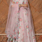 Pomcha Jaipur Flamingo Chandheri Anarkali Set | Swadesiicart