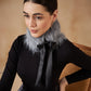 InWeave Women's Light Grey Fur Neckpiece - Swadesiicart