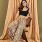 InWeave Beige Paisley Flower Harem Pant - Swadesiicart