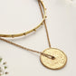 trueBrowns Brass Circular Layererd Necklace | Swadesiicart