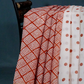Shades of Milk White And Red Colour With Patli Pallu Design Pure Kota Cotton Saree By Gayathri Reddy Designer Studio | Swadesiicart