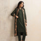 trueBrowns Green Kashmiri Woollen Jacket 3pc Set | Swadesiicart