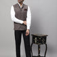 Even Apparels Men's Brown Nehru Jacket With Welt Pockets | Swadesiicart