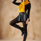 InWeave Women's Yellow Faux Fur Neck Warmer - Swadesiicart