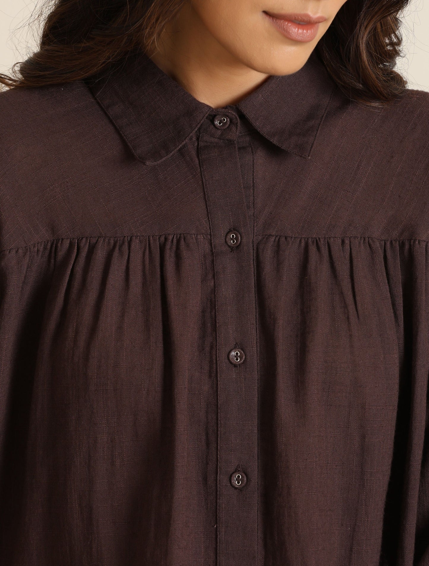 trueBrowns Cola Cotton Shirt Co-ord Set - Swadesiicart