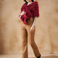 InWeave Women's Bright Rust Fur Cape - Swadesiicart