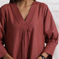trueBrowns Pink Slub Kurta Set | Swadesiicart