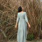 trueBrowns Blue Cotton Tiered Dress | Swadesiicart
