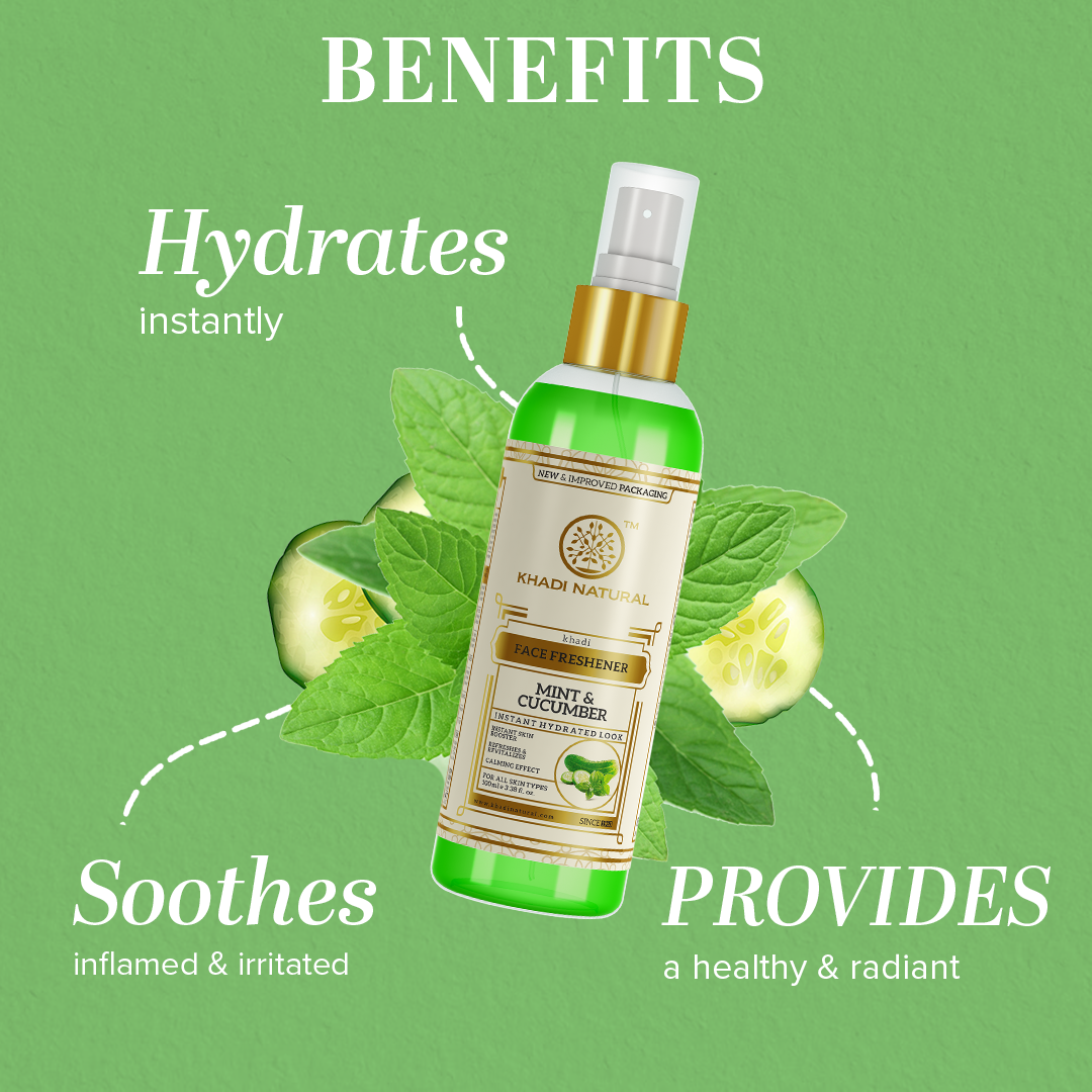 Khadi Natural Mint & Cucumber Face Spray - 100ml