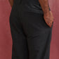 trueBrowns Men's Charcoal grey Cotton Twill Pants | Swadesiicart