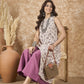 InWeave Dusty Mauve Side Asymmetric Kurta Set - Swadesiicart