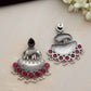 trueBrowns Silver Tone Elephant Dangle Earrings - Swadesiicart