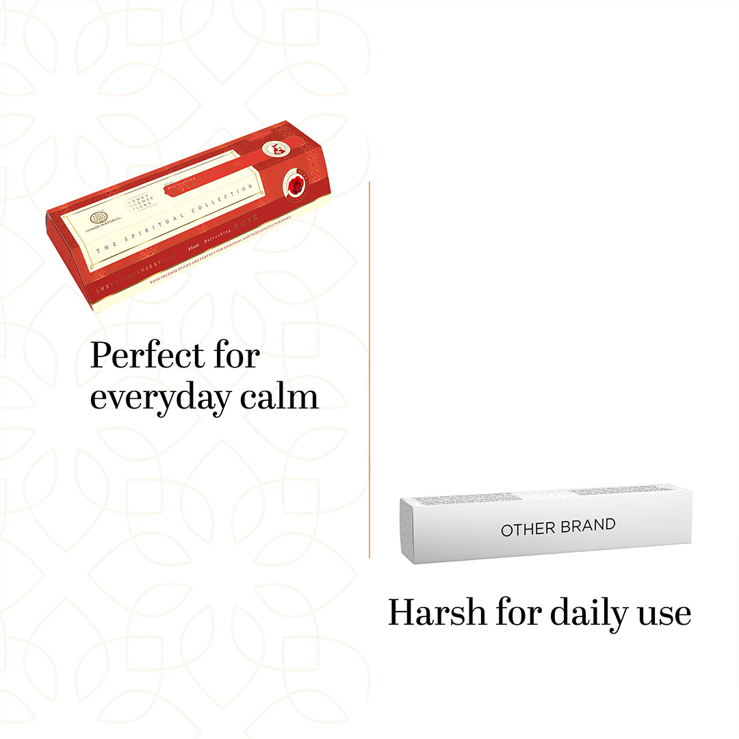 Khadi Natural Incense Sticks Rose Combo (Pack of 3)
