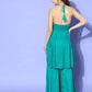 InWeave Women's Teal Lace Work Backless Kurta Sharara Set - Swadesiicart