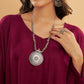 InWeave Women's Jam Wine Solid Boho Full Sleeve Coord Set - Swadesiicart