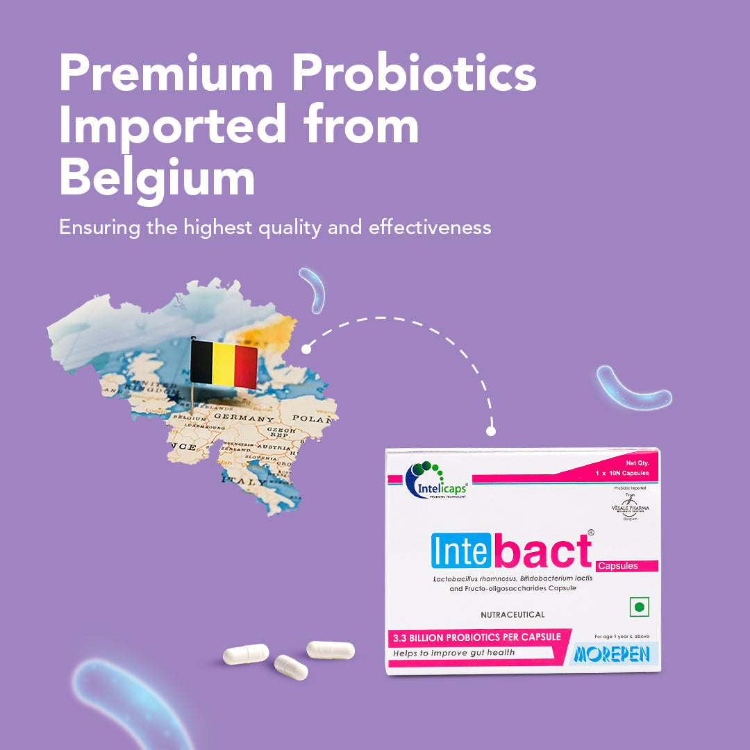 Dr Morpen Intebact Probiotic Capsules | Swadesiicart