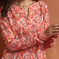 trueBrowns Beige Print Kurta Co-ord Set - Swadesiicart