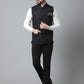 Even Apparels Men's Black Nehru Jacket With Welt Pockets | Swadesiicart