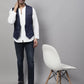 Even Apparels Men's Blue Nehru Jacket With Welt Pockets | Swadesiicart
