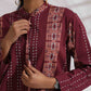 trueBrowns Purple Cotton Print Short Co-ord Set - Swadesiicart