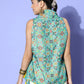 InWeave Women's Blue Boheme Reversible Shrug - Swadesiicart