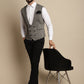 Even Apparels Men's Grey Woolen Double Breast Waistcoat | Swadesiicart