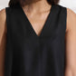 trueBrowns Black Slub Dress | Swadesiicart