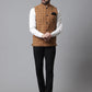 Even Apparels Men's Beige Nehru Jacket With Welt Pockets | Swadesiicart