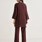 trueBrowns Cola Brown Relaxed Fit Co-Ord Set - Swadesiicart