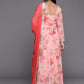 Varanga Pink Anarkali Kurta Paired With Chiffon Dupatta - Swadesiicart