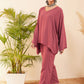 InWeave Women's Light Brown Full Sleeve Boho Top Bottom Set - Swadesiicart
