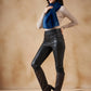 InWeave Women's Royal Blue Faux Fur Neck Warmer - Swadesiicart
