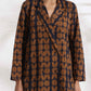 trueBrowns Black Cotton Print Jacket Top Co-ord Set - Swadesiicart