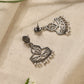 trueBrowns Silver Jaali Earrings | Swadesiicart