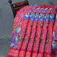 Shades of Hot Pink Colour Floral Design Semi Chanderi Saree By Gayathri Reddy Designer Studio | Swadesiicart