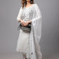 NOZ2TOZ Women's White Chinkankari Printed Kurta Set - Swadesiicart