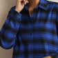trueBrowns Blue Check Winter Shirt Dress | Swadesiicart