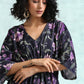 trueBrowns Black Printed Velvet Co-Ord Set - Swadesiicart