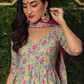 Pomcha Jaipur Jaipuri Hand Block Cotton Anarkali Set | Swadesiicart