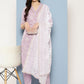Ahalyaa Women Floral Printed Gotta Patti Pure Cotton Kurta with Trousers & With Dupatta | Swadesiicart