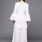 Ahalyaa Women Self Design Pure Cotton Tunic With Palazzos | Swadesiicart