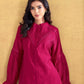 BulBul Mahi Red Co-Ord Set - Swadesiicart