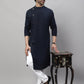 Even Apparels Blue Sherwani Kurta With Asymetrical Cut | Swadesiicart