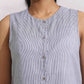 trueBrowns Grey Cotton Stripe Co-ord Set - Swadesiicart