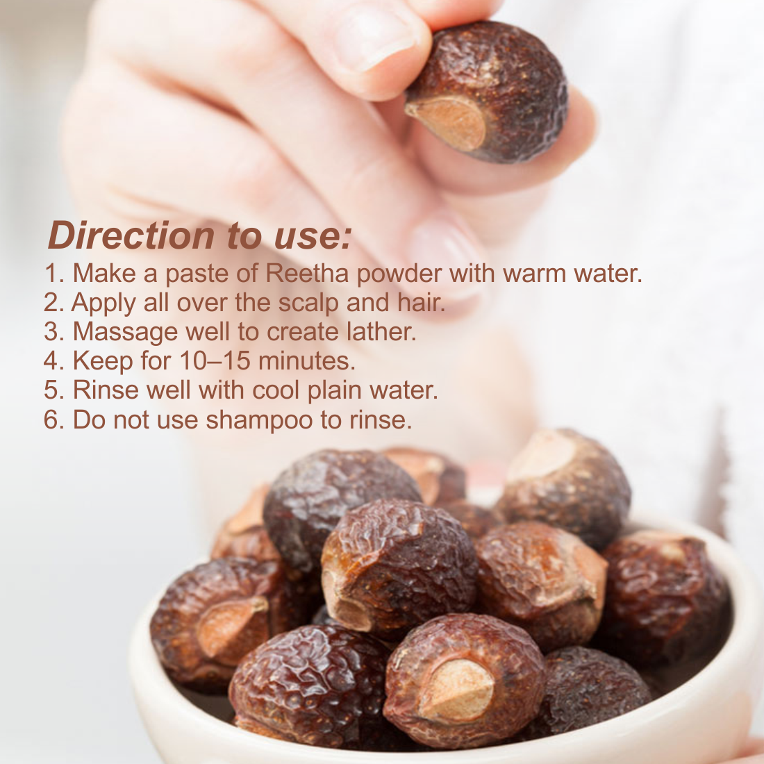 Nuerma Science Reetha powder For Skin & Hair | Swadesiicart