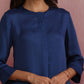 trueBrowns Blue Modal High Low Kurta Co-ord Set - Swadesiicart