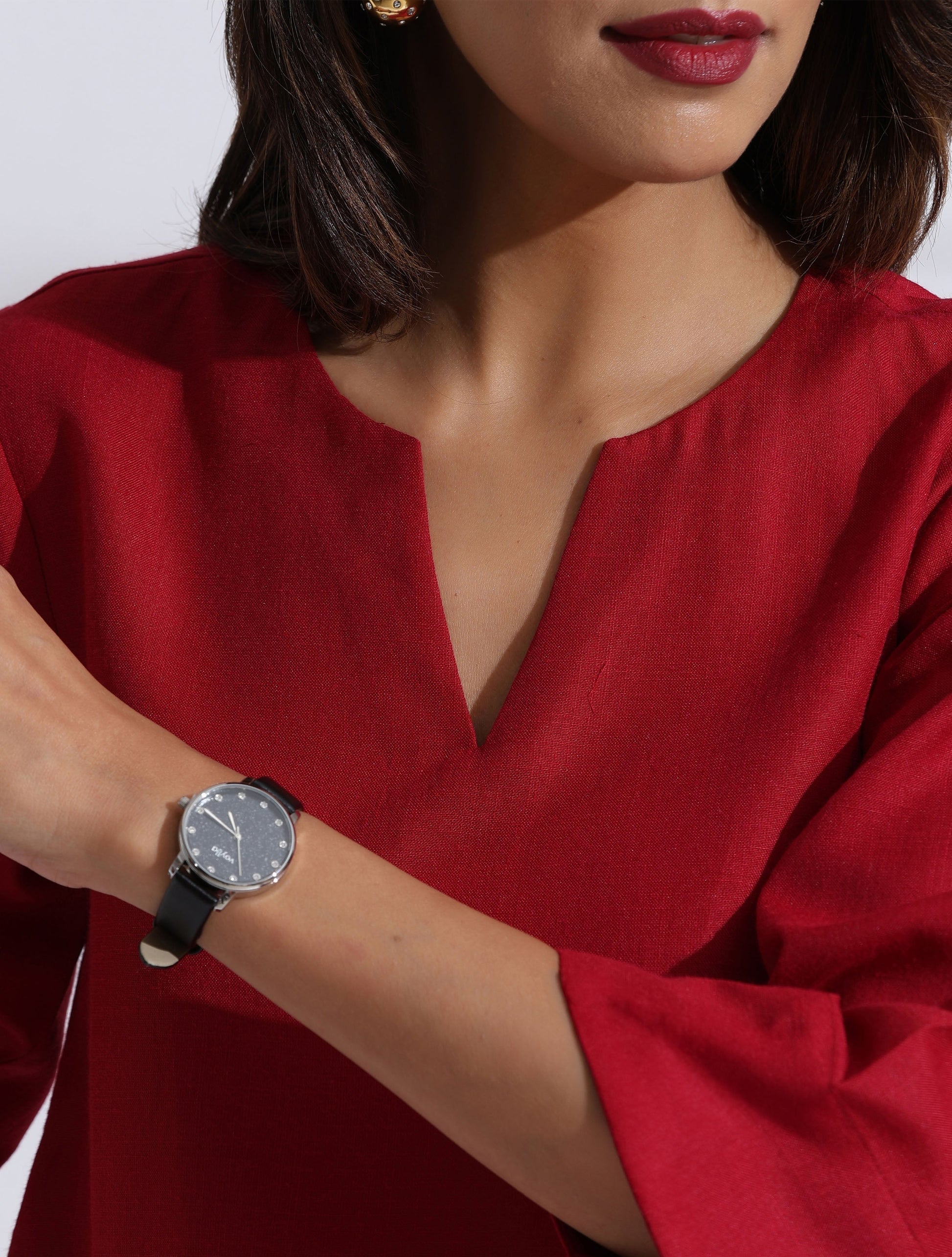 trueBrowns Maroon Slub Kurta Co-ord Set - Swadesiicart