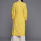 Ahalyaa Ethnic Motifs Printed Puff Sleeves Gotta Patti Kurta | Swadesiicart