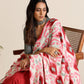 trueBrowns Maroon Grey Muslin Ikat Saree | Swadesiicart