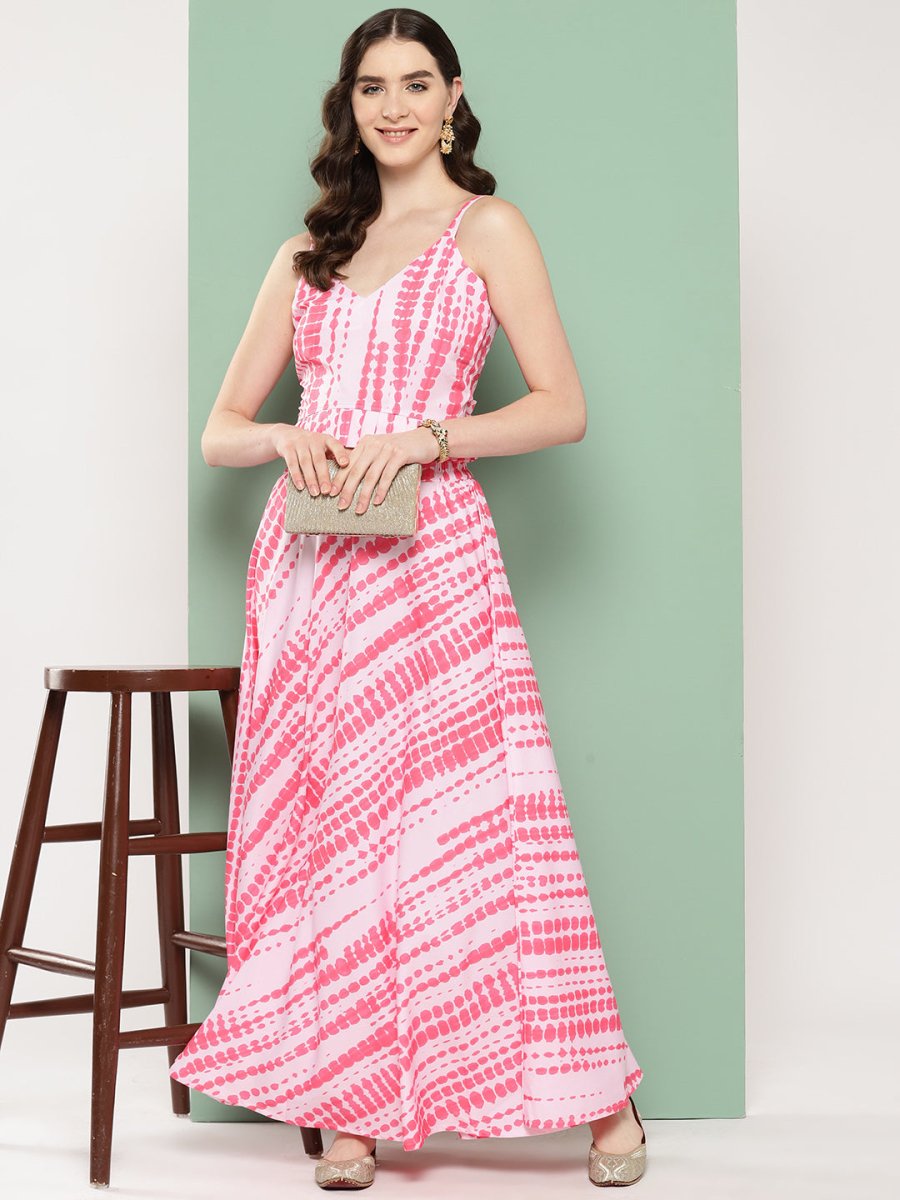 Ahalyaa Printed Ethnic Crop Top with Skirt - Swadesiicart